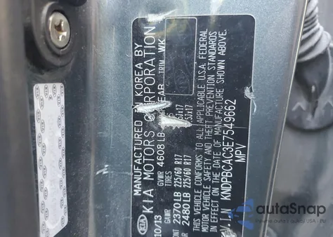 2014 Kia Sportage Lx z USA, uszkodzony, nr VIN KNDPBCAC3E7549662